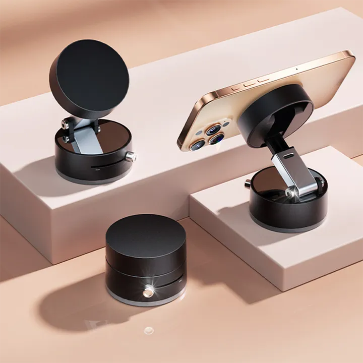 حامل حامل حامل لهاتف السيارة بشاشة حائط . Double Sided Magnetic Suction Glass Car Phone Holder