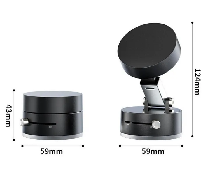 حامل حامل حامل لهاتف السيارة بشاشة حائط . Double Sided Magnetic Suction Glass Car Phone Holder