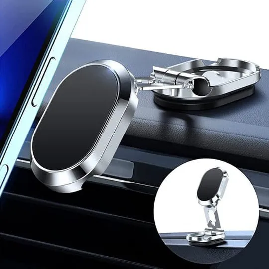 2023 New Alloy Folding Magnetic Car Phone Holder