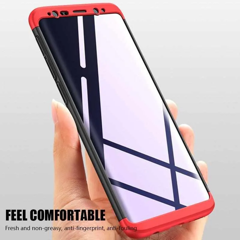 360 Degree Full Cover Case For Samsung Galaxy S9 S8 Plus - Shockproof Cover Hard Protective Case
