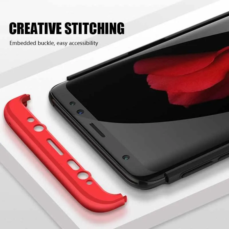 360 Degree Full Cover Case For Samsung Galaxy S9 S8 Plus - Shockproof Cover Hard Protective Case