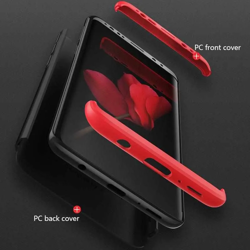 360 Degree Full Cover Case For Samsung Galaxy S9 S8 Plus - Shockproof Cover Hard Protective Case