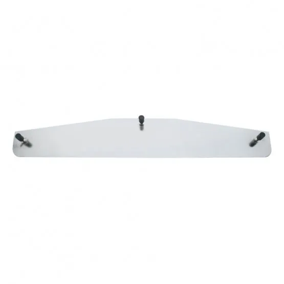 3" x 16" Chrome Standard Bottom Mud Flap Plate - Welded Stud