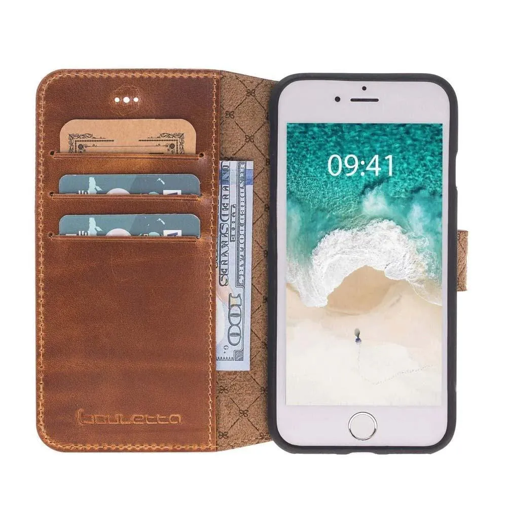 Apple iPhone 7 8 SE SE2 SE3 Series Non Detachable Wallet Case