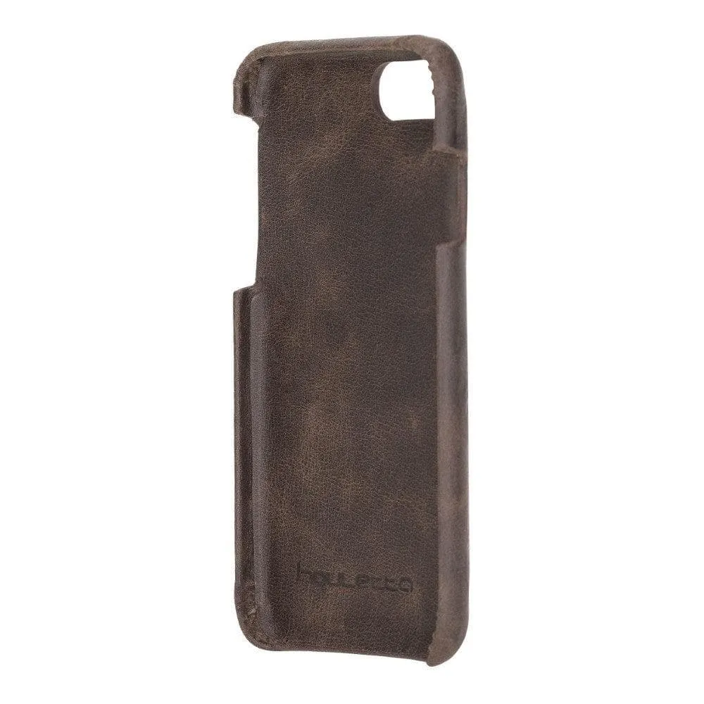 Apple iPhone 7 8 SE2 SE3 Series Fully Covering Leather Back Cover Case