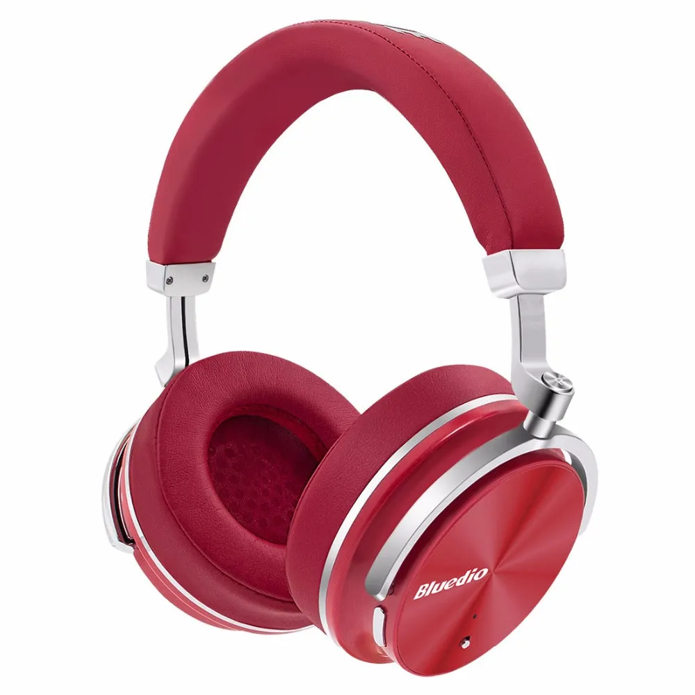 Bluedio T4 Active Noise Cancelling Wireless Bluetooth headphones Junior ANC Edition around the ear headset (black)