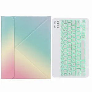 Bluetooth Keyboard Leather Case For Ipad 9.7 2018 / 2017 With Backlight & Three-Fold Holder