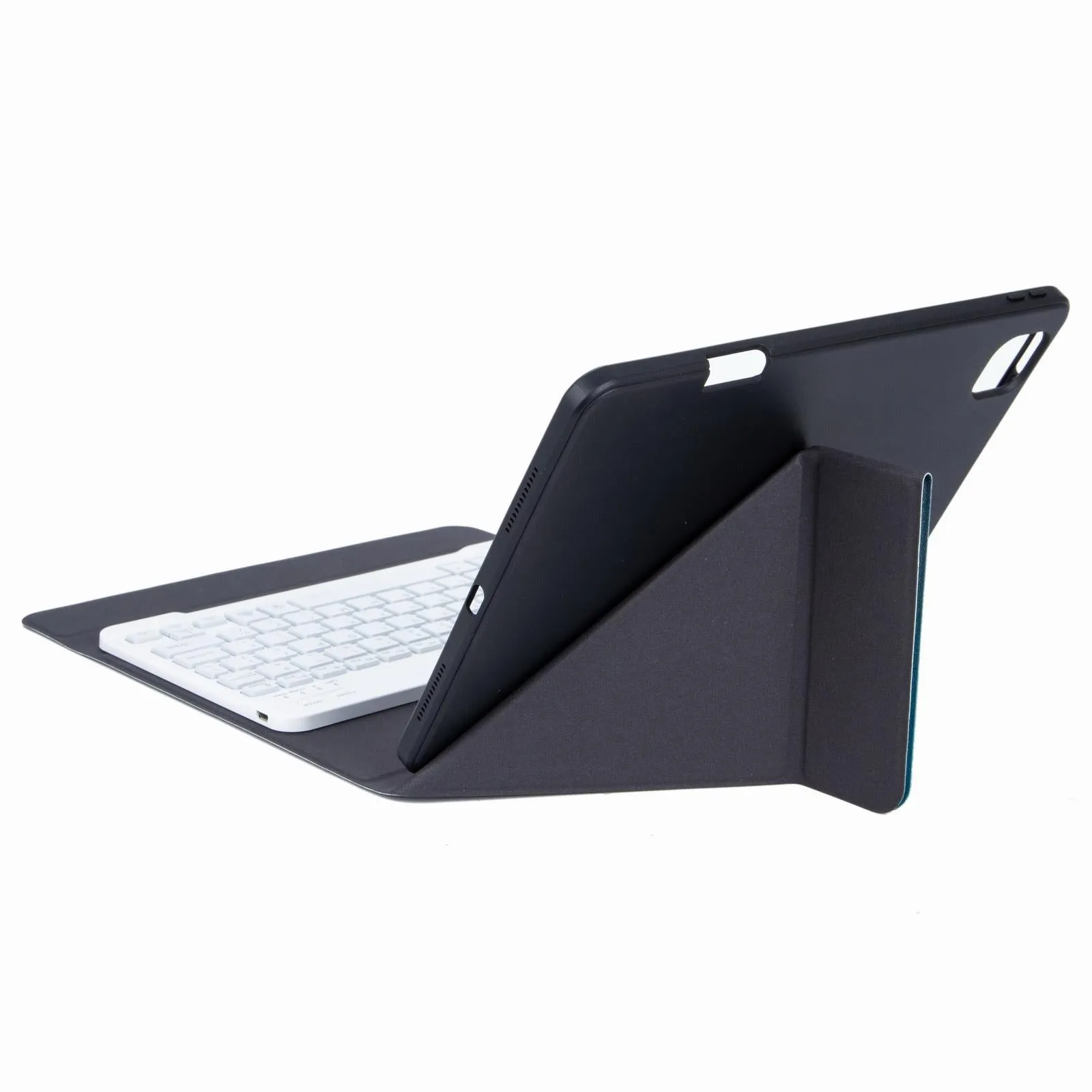 Bluetooth Keyboard Leather Case For Ipad 9.7 2018 / 2017 With Backlight & Three-Fold Holder
