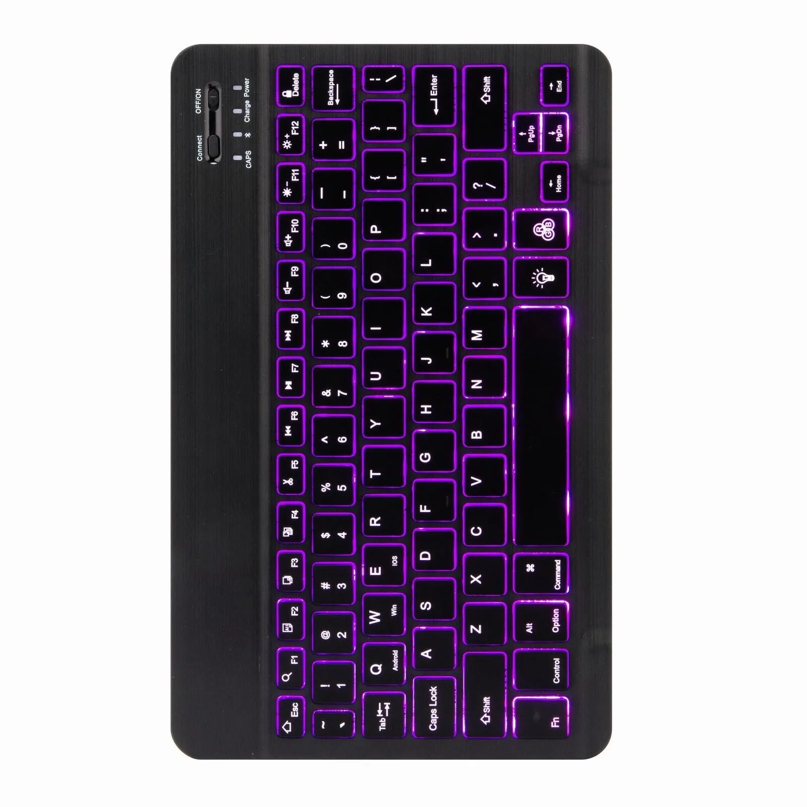Bluetooth Keyboard Leather Case For Ipad 9.7 2018 / 2017 With Backlight & Three-Fold Holder