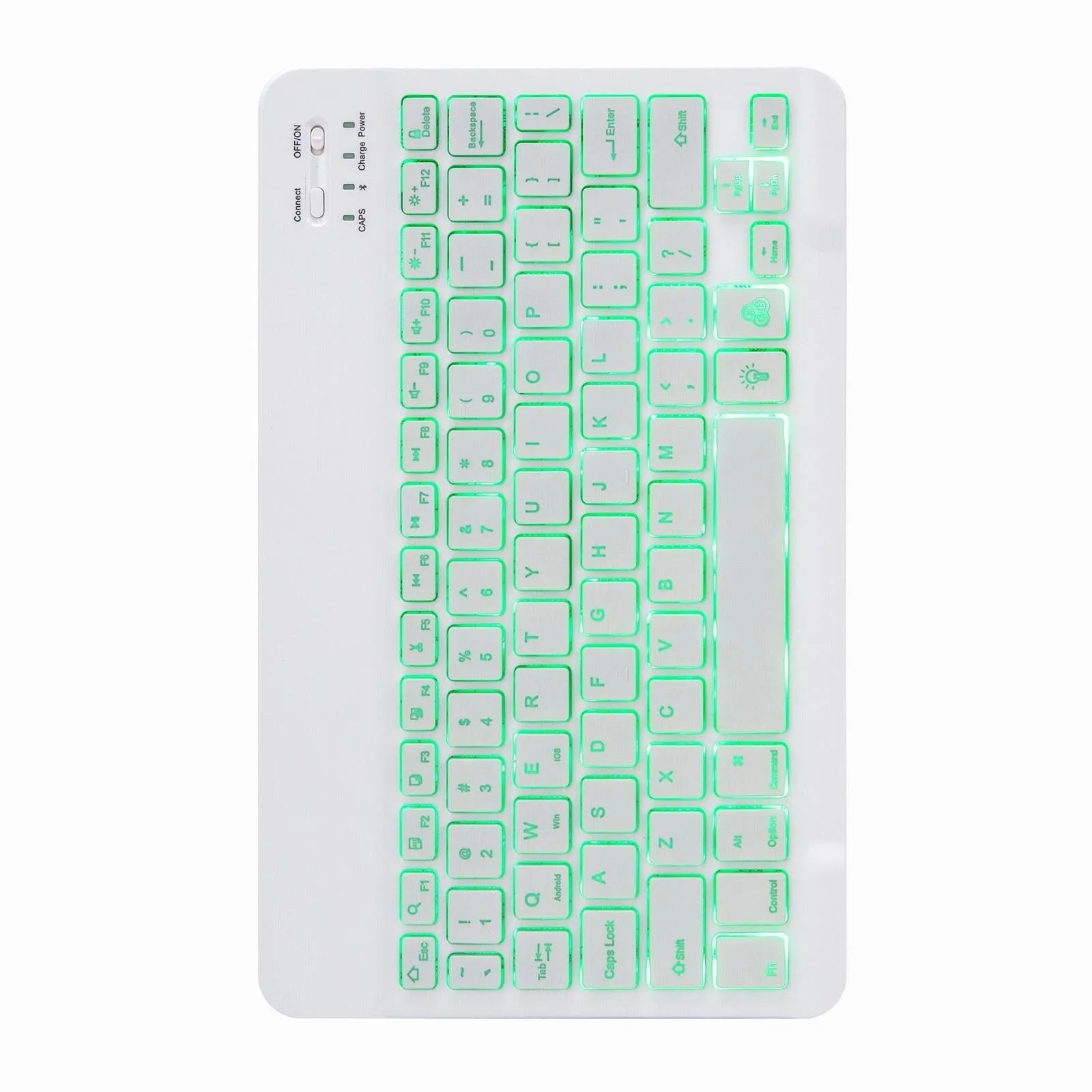 Bluetooth Keyboard Leather Case For Ipad 9.7 2018 / 2017 With Backlight & Three-Fold Holder