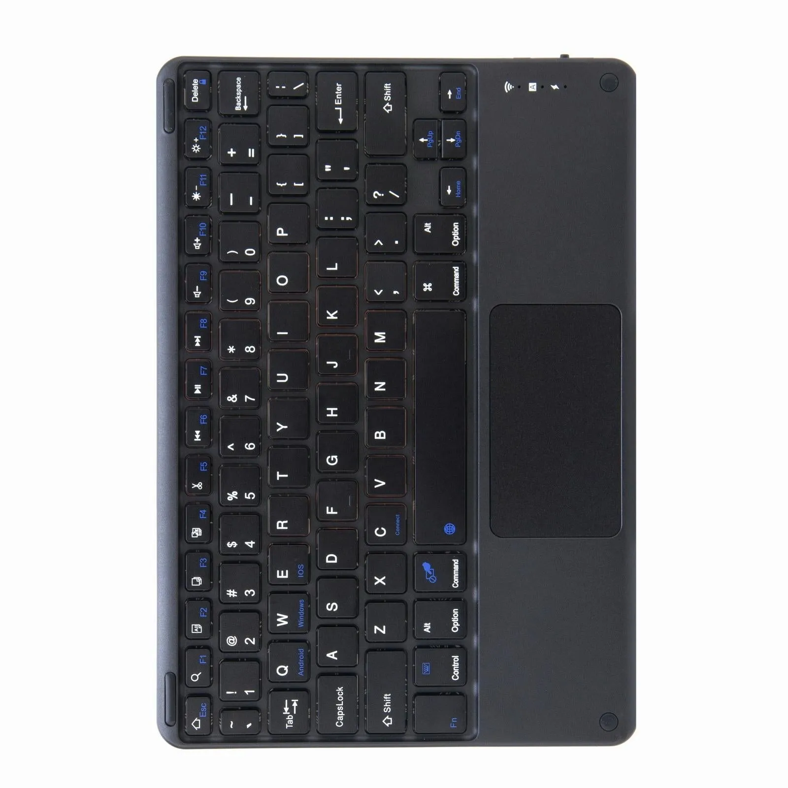 Bluetooth Keyboard Leather Case For Ipad 9.7 2018 / 2017 With Three-Fold Holder