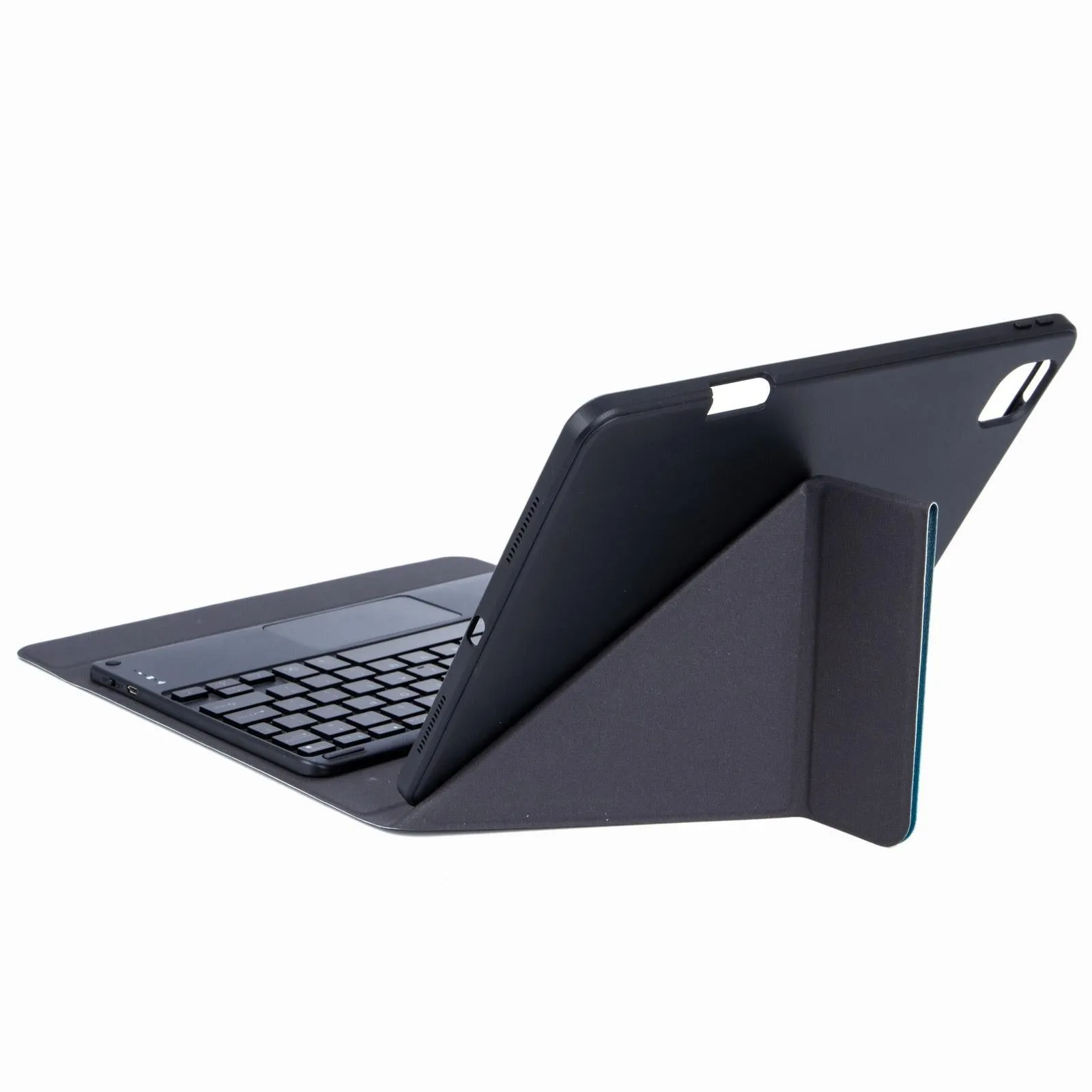Bluetooth Keyboard Leather Case For Ipad 9.7 2018 / 2017 With Three-Fold Holder