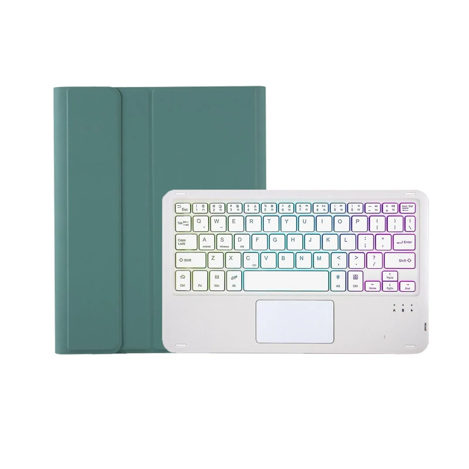 Bluetooth Keyboard Leather Case For Ipad 9.7 2018 & 2017 / Pro 9.7 / Air 2 With Touch Pad & Backlight