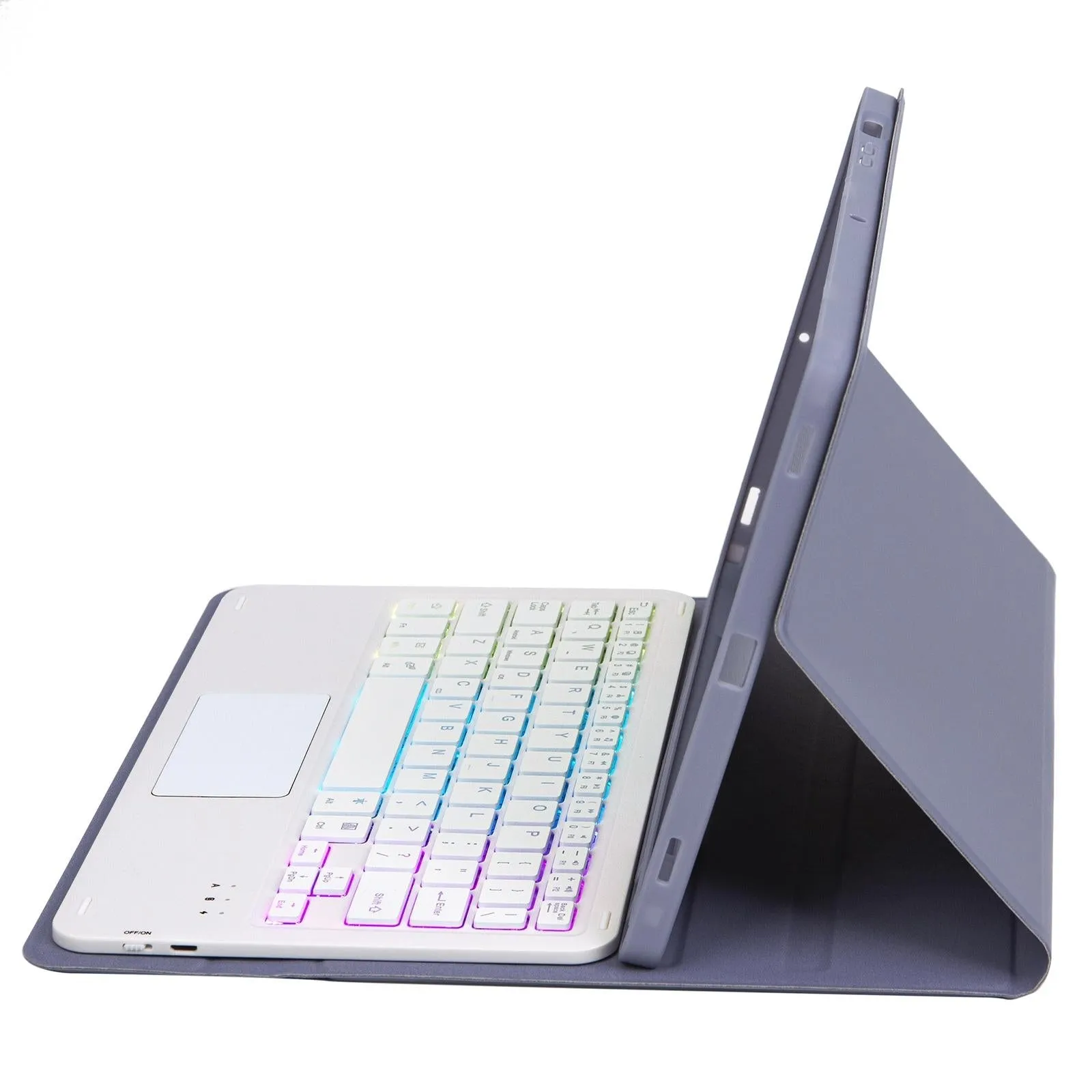 Bluetooth Keyboard Leather Case For Ipad 9.7 2018 & 2017 / Pro 9.7 / Air 2 With Touch Pad & Backlight