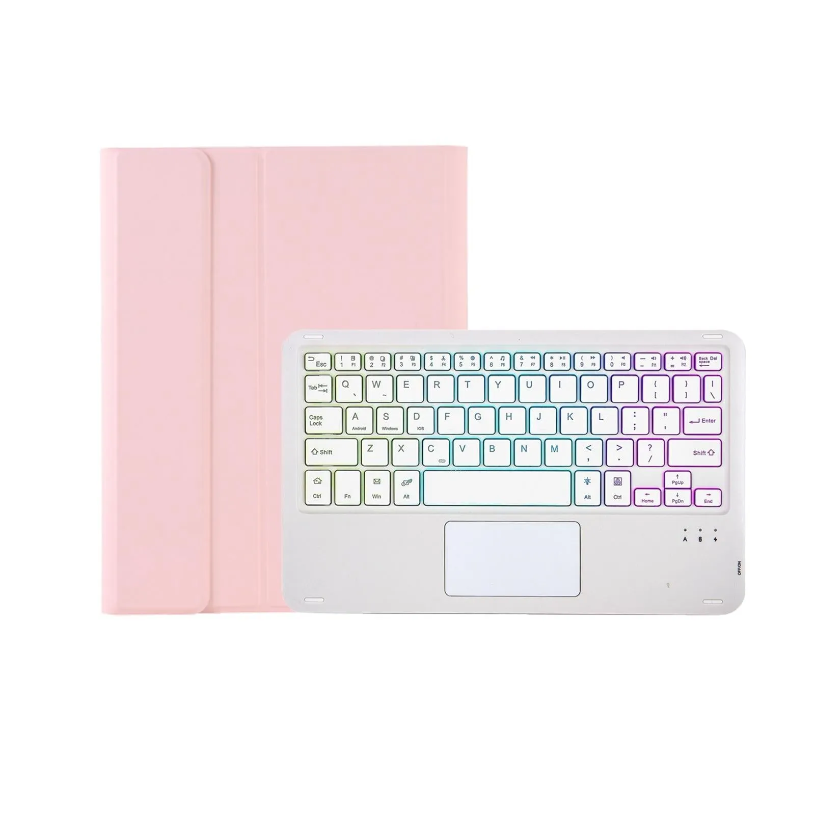 Bluetooth Keyboard Leather Case For Ipad 9.7 2018 & 2017 / Pro 9.7 / Air 2 With Touch Pad & Backlight