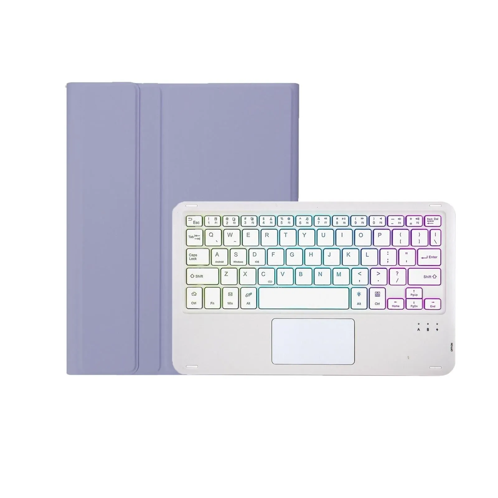 Bluetooth Keyboard Leather Case For Ipad 9.7 2018 & 2017 / Pro 9.7 / Air 2 With Touch Pad & Backlight