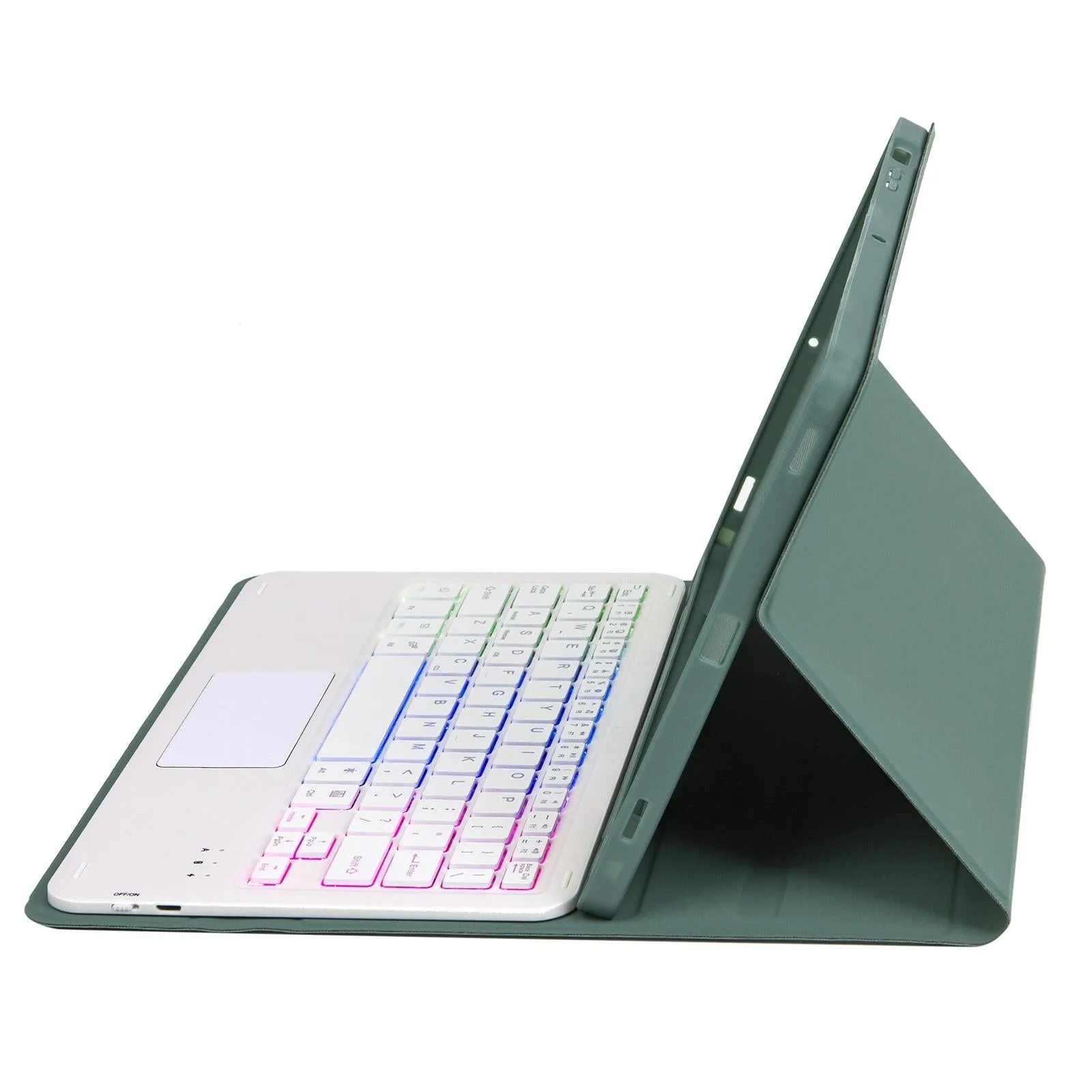 Bluetooth Keyboard Leather Case For Ipad 9.7 2018 & 2017 / Pro 9.7 / Air 2 With Touch Pad & Backlight