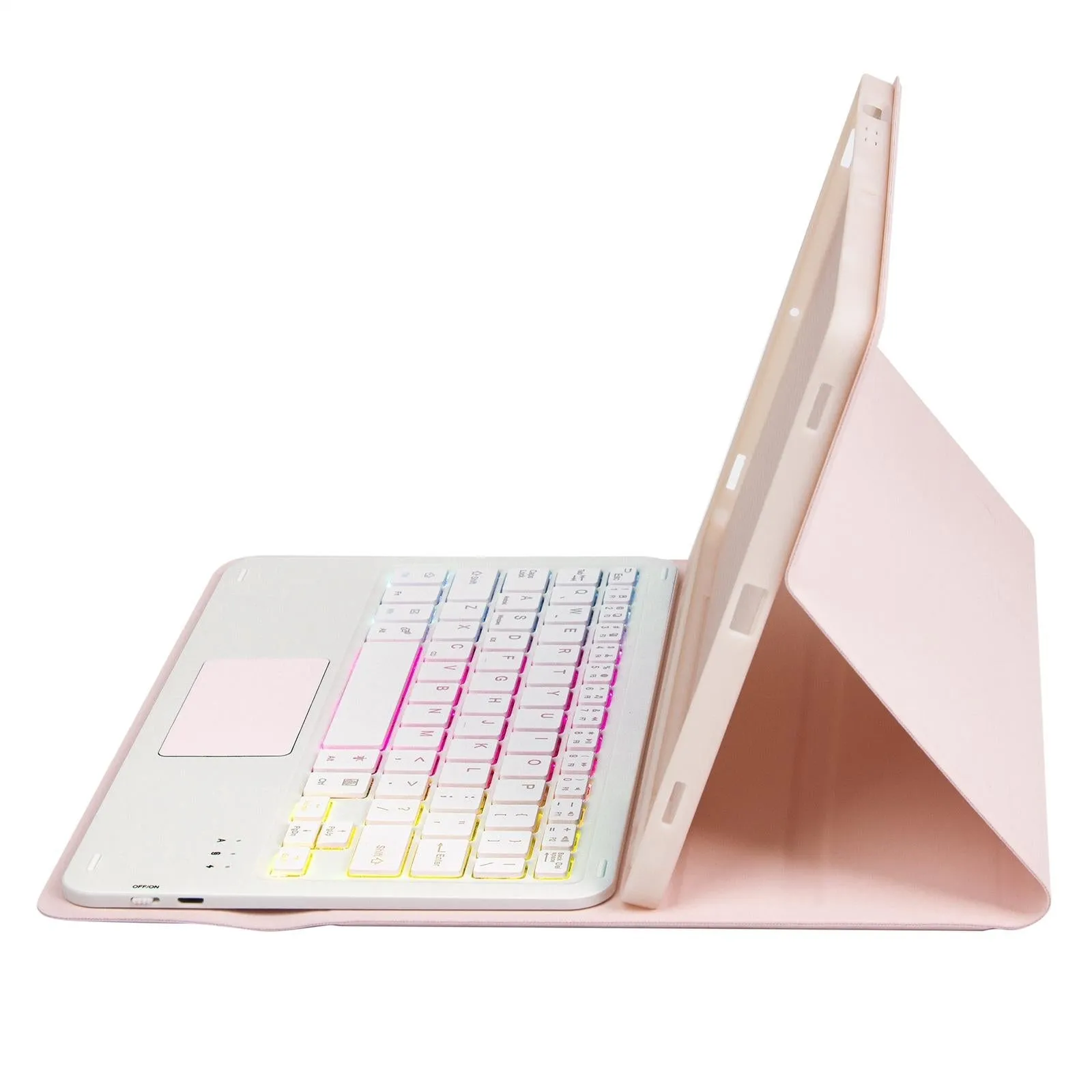 Bluetooth Keyboard Leather Case For Ipad 9.7 2018 & 2017 / Pro 9.7 / Air 2 With Touch Pad & Backlight