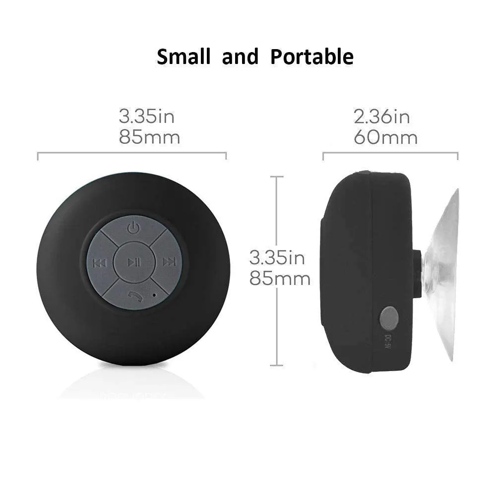 Bonbon Water-Resistant Bluetooth Shower Portable  Speaker - Open Box