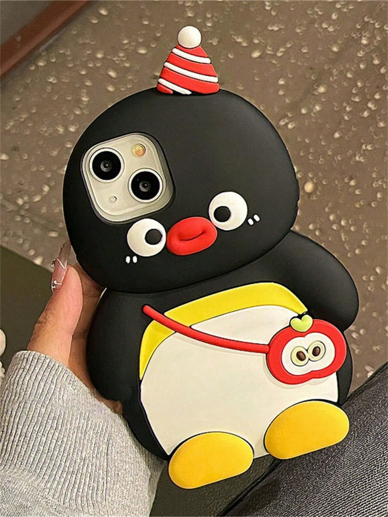 Cute Cartoon 3D Castle Make Up Mirror Silicone Phone Case for iPhone