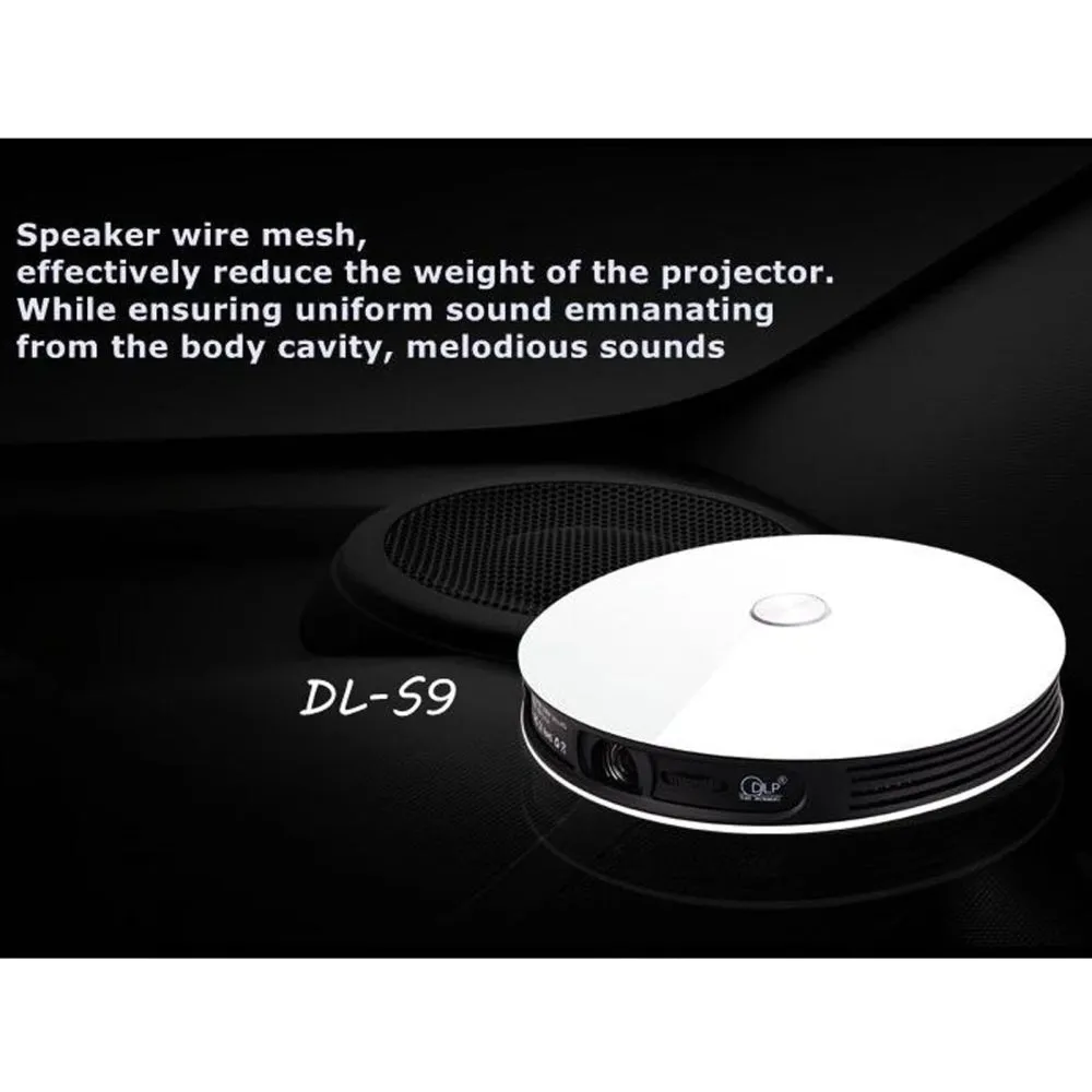 Dl-S9 1280X720P 300 Lumens Portable Home Theater Led Hd Digital Projector Android 6.0 2G   16Gb