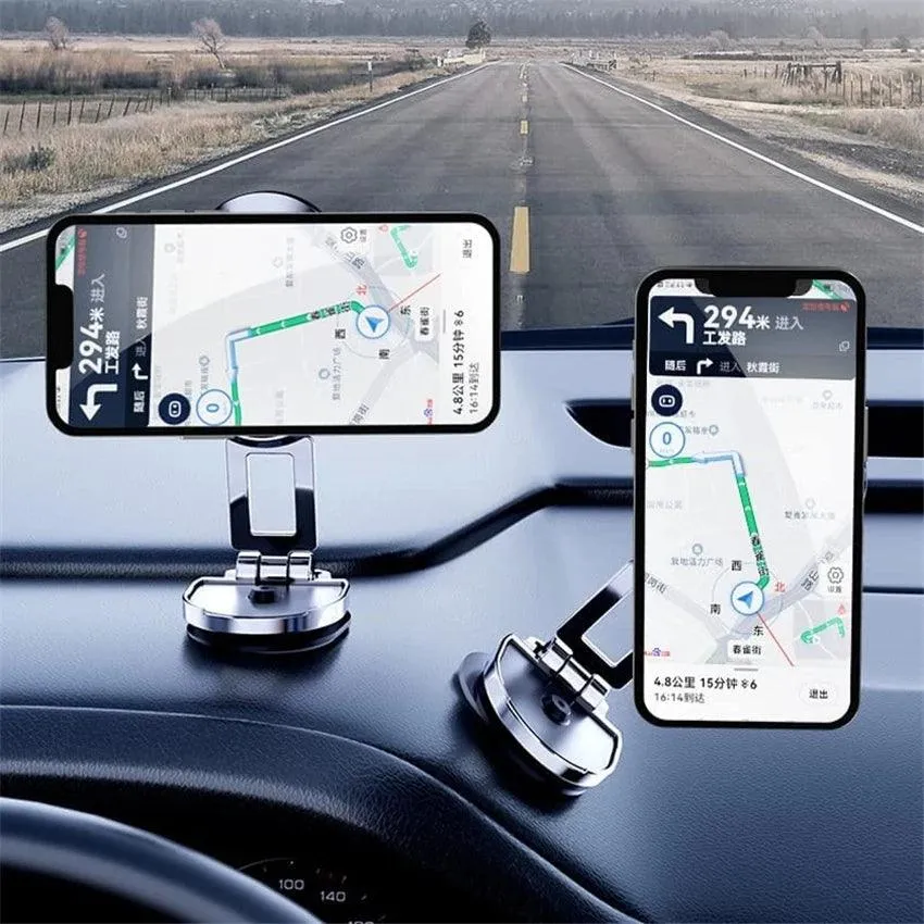 Foldable Universal Rotate Metal Magnetic Car Phone Holder - Air Vent Magnet Mount GPS Support