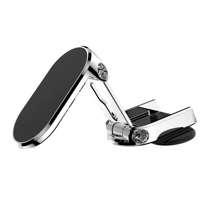 Foldable Universal Rotate Metal Magnetic Car Phone Holder - Air Vent Magnet Mount GPS Support