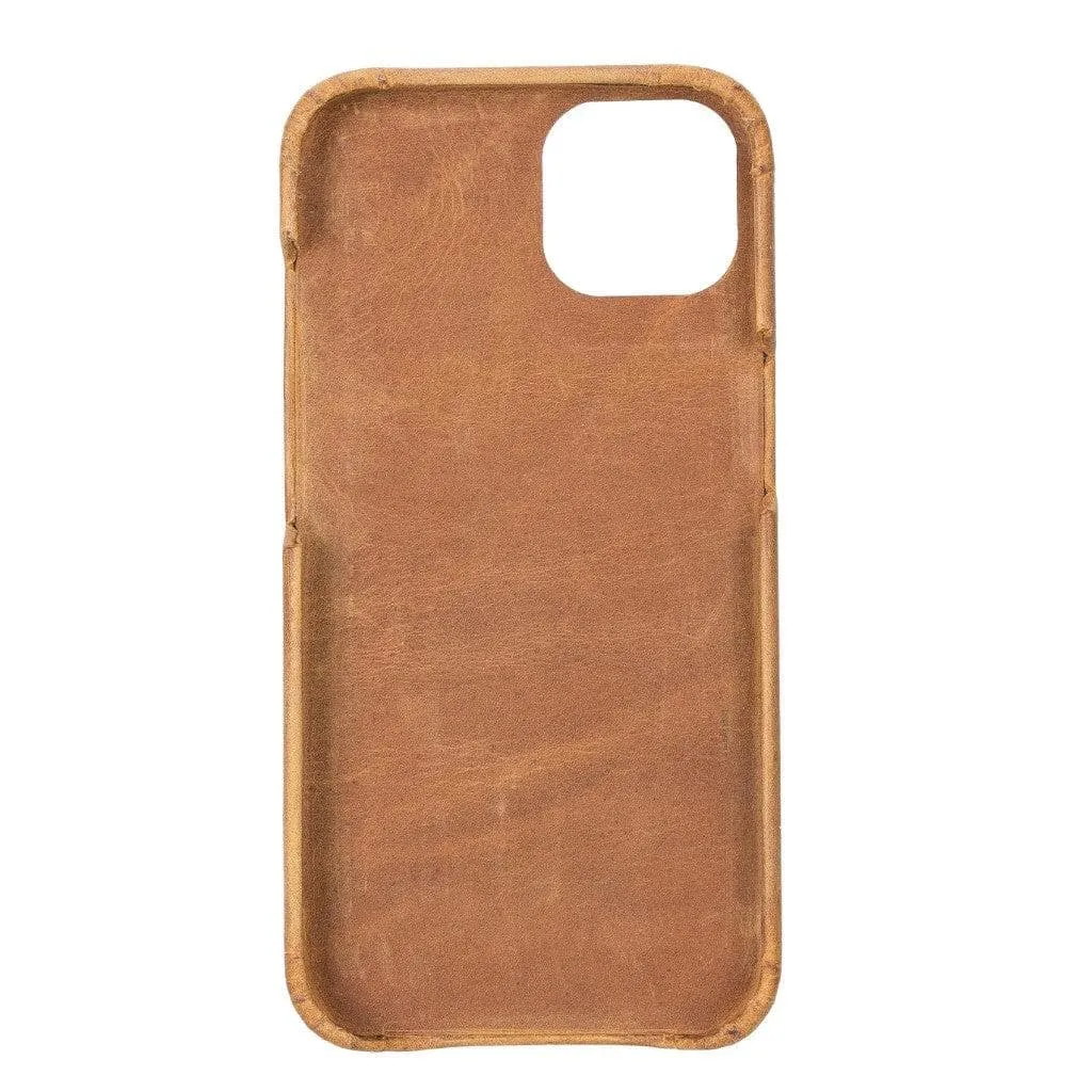 Full Leather Coating Back Cover for Apple iPhone 13 Series