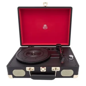 GPO Soho Vinyl Record Player   Built-in Speaker - Black