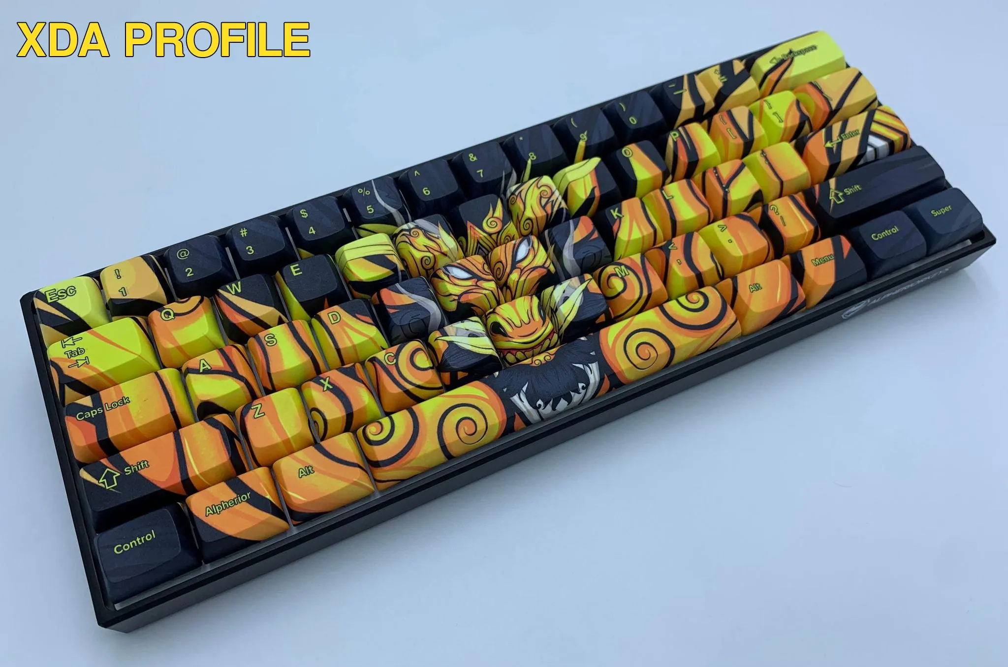 Hayabusa 60% Keyboard - Gold Oni Dragon