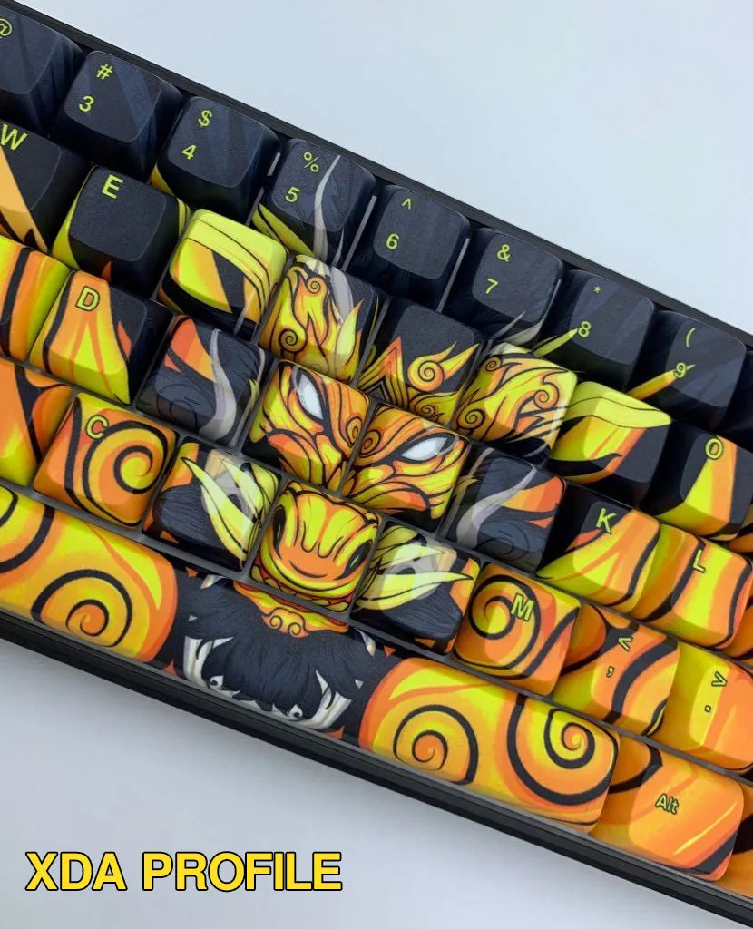 Hayabusa 60% Keyboard - Gold Oni Dragon