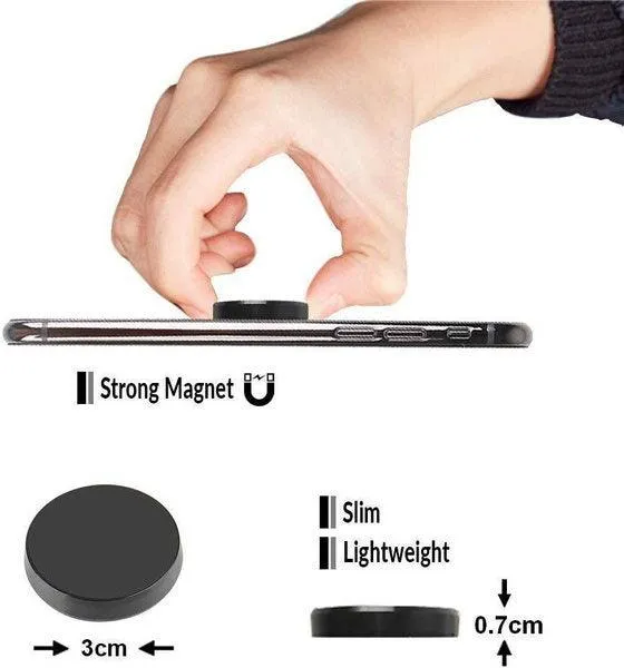 Magnetic Car Phone Holder Universal Mobile Phone Mini Car Phone Holder, Car Steering Wheel Car Holder for Placing Mobile Phones, Car Magnetic Car Air Outlet Support Stonego Frame Pack of 1/2