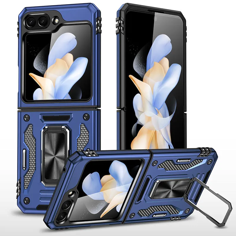 Magnetic Ring Stand Shockproof Rugged Case For Samsung Galaxy Z Flip 5
