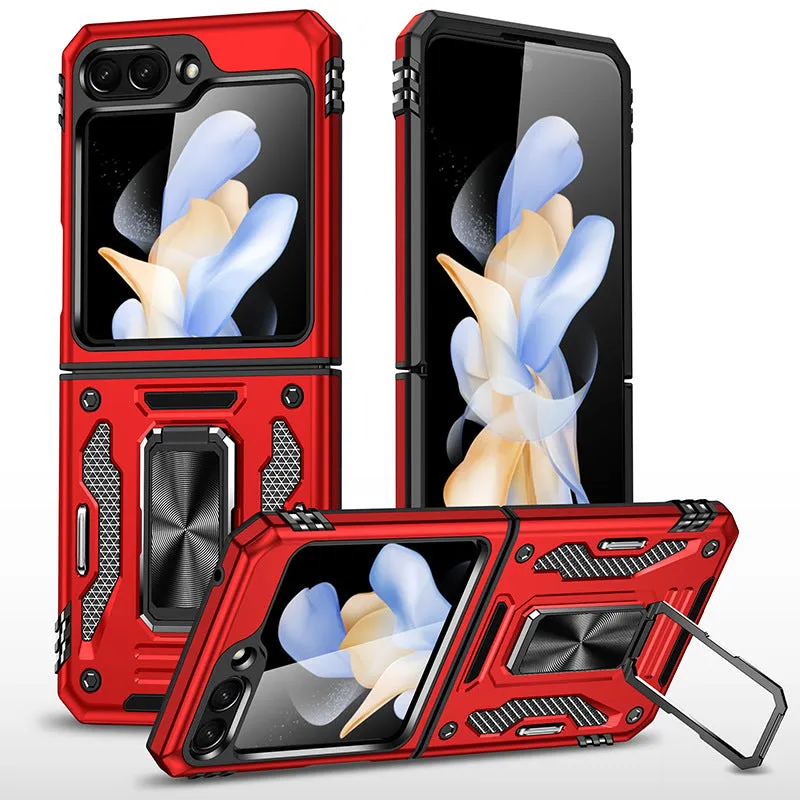 Magnetic Ring Stand Shockproof Rugged Case For Samsung Galaxy Z Flip 5