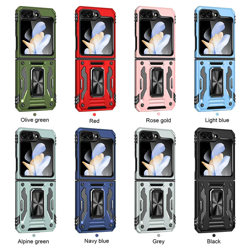 Magnetic Ring Stand Shockproof Rugged Case For Samsung Galaxy Z Flip 5
