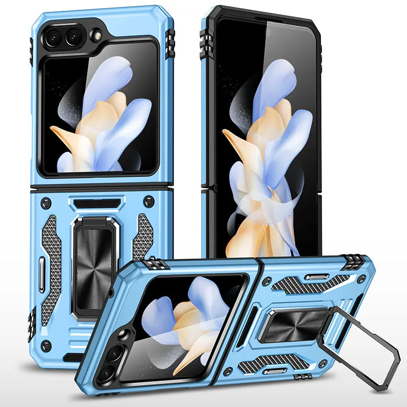 Magnetic Ring Stand Shockproof Rugged Case For Samsung Galaxy Z Flip 5