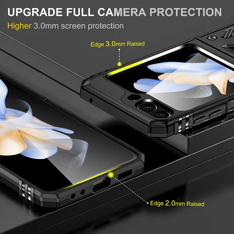 Magnetic Ring Stand Shockproof Rugged Case For Samsung Galaxy Z Flip 5