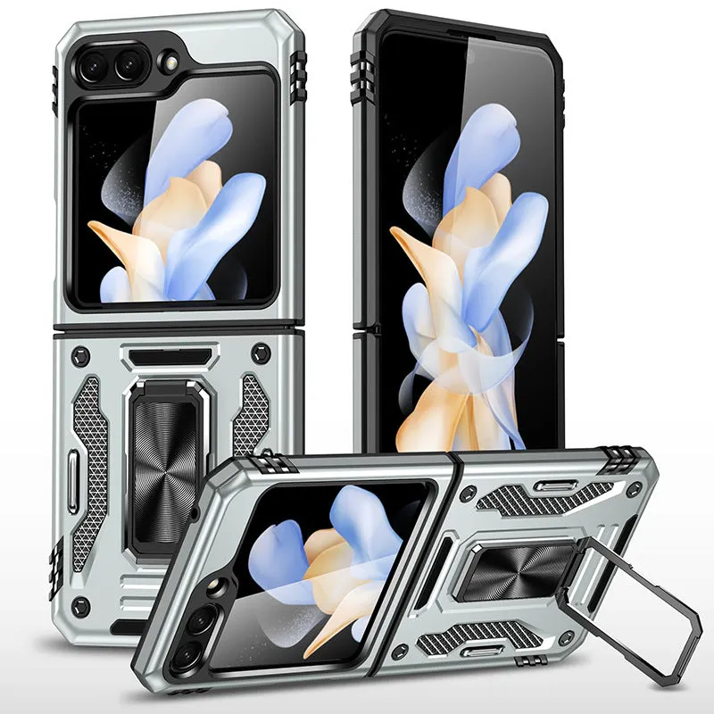 Magnetic Ring Stand Shockproof Rugged Case For Samsung Galaxy Z Flip 5