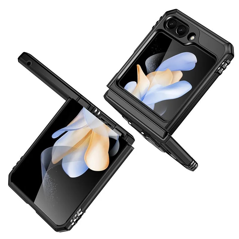 Magnetic Ring Stand Shockproof Rugged Case For Samsung Galaxy Z Flip 5
