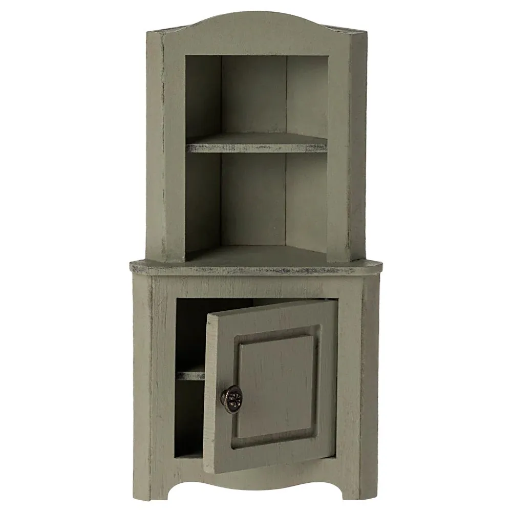 Maileg Corner cabinet, Mouse - Light green