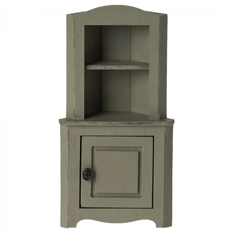 Maileg Corner cabinet, Mouse - Light green