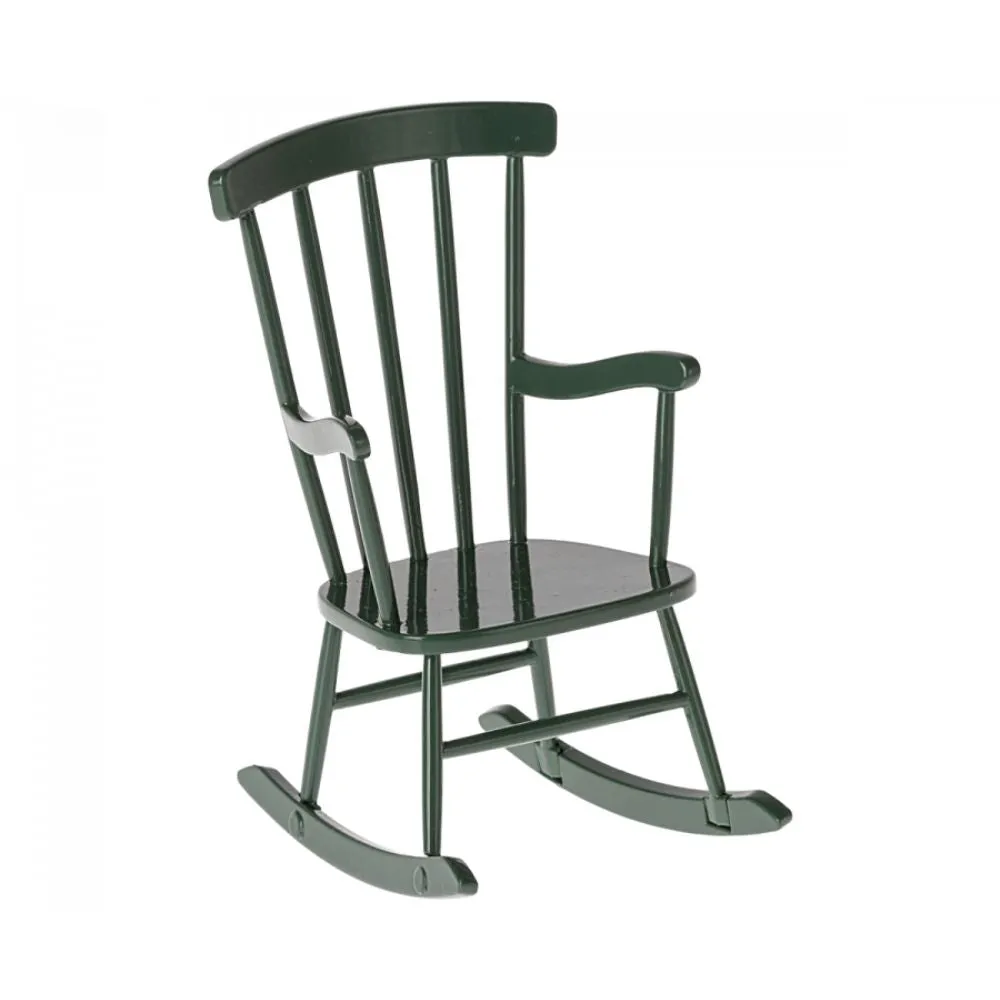 Maileg Rocking chair, Mouse - Dark green