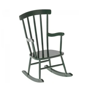 Maileg Rocking chair, Mouse - Dark green