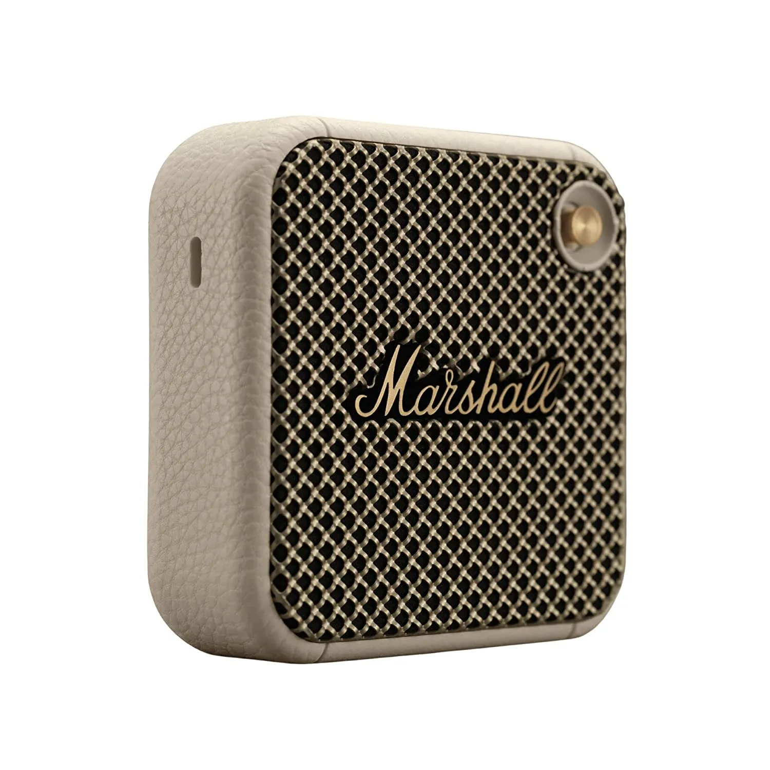 Marshall Willen Portable Bluetooth Speaker  Cream | 15  Hours Playtime | IP67 Waterproof | Stack Mode | Built-in Mic