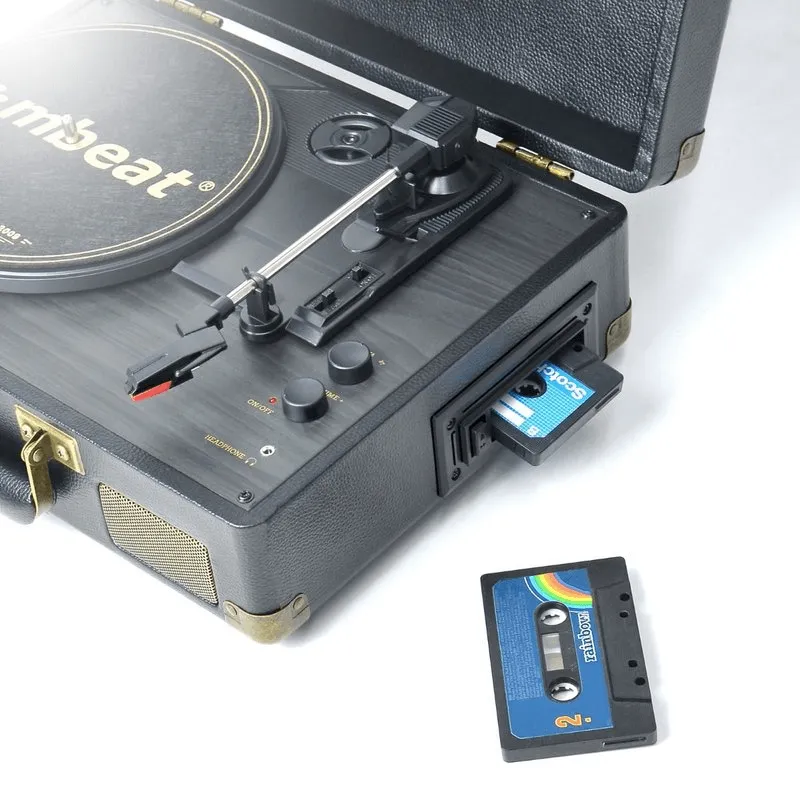 mbeat Uptown Retro Bluetooth Turntable & Cassette Player