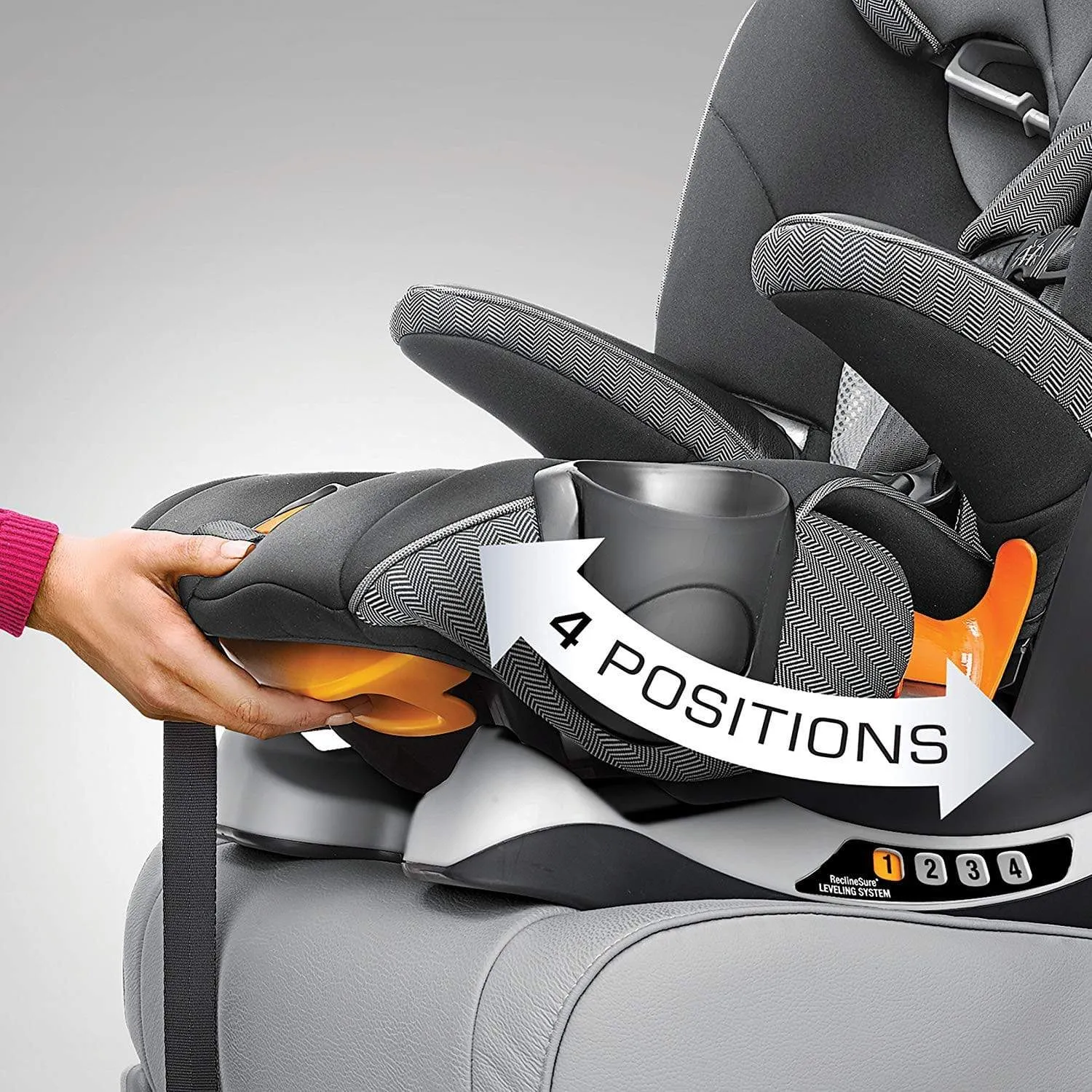 MYFIT HARNESS   BOOSTER CAR SEAT GARDENIA