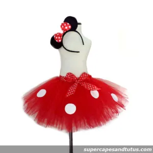 Red Mouse Tutu with Ear Headband