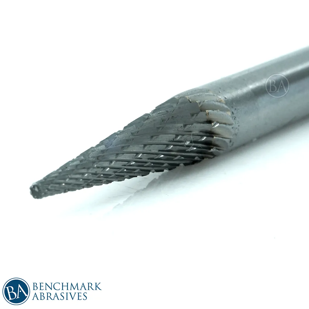 SM-3L Pointed Cone Shape Premium Tungsten Carbide Burr