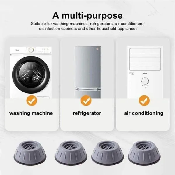 Washer Dryer Anti Vibration Pads with Suction Cup Feet