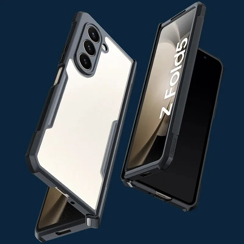 With Screen Protector Transparent Clear Phone Case For Samsung Galaxy Z Fold 5 4